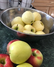 Peel apples
